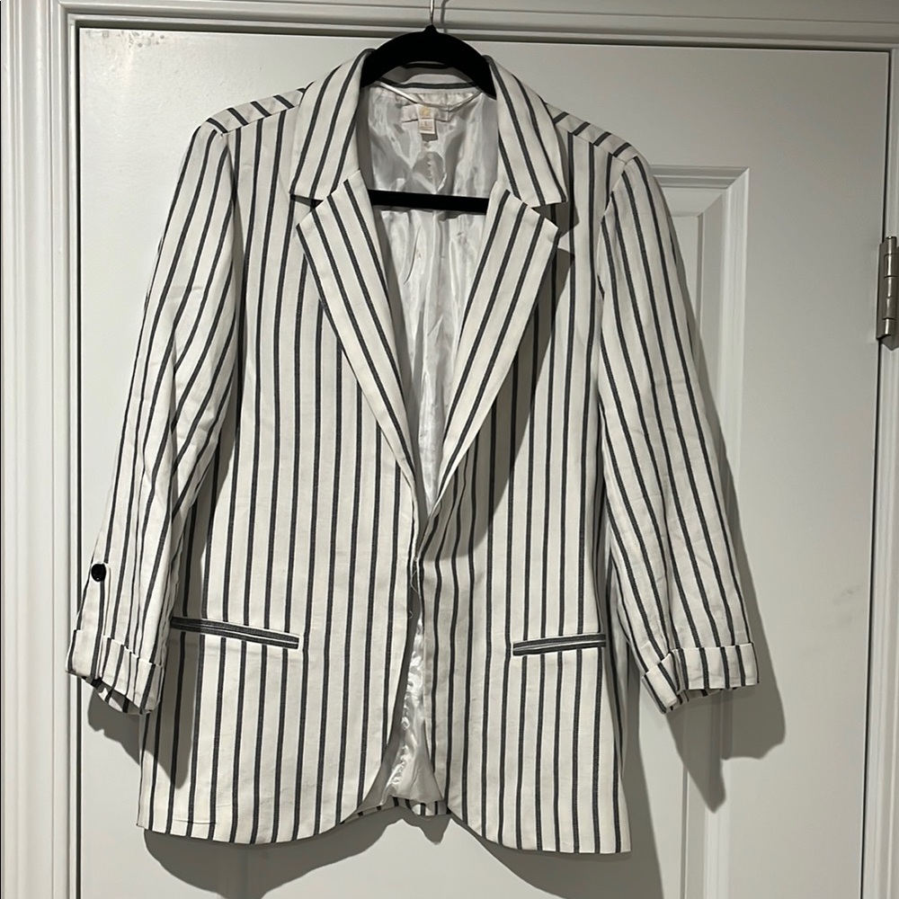 Striped Blazer Jacket large